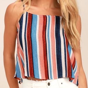 Lulus cropped halter top